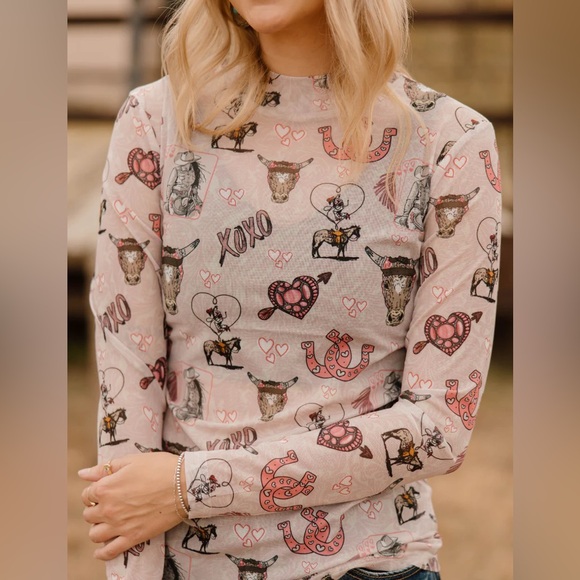 XOXO Rodeo Mesh Top - Picture 4 of 7